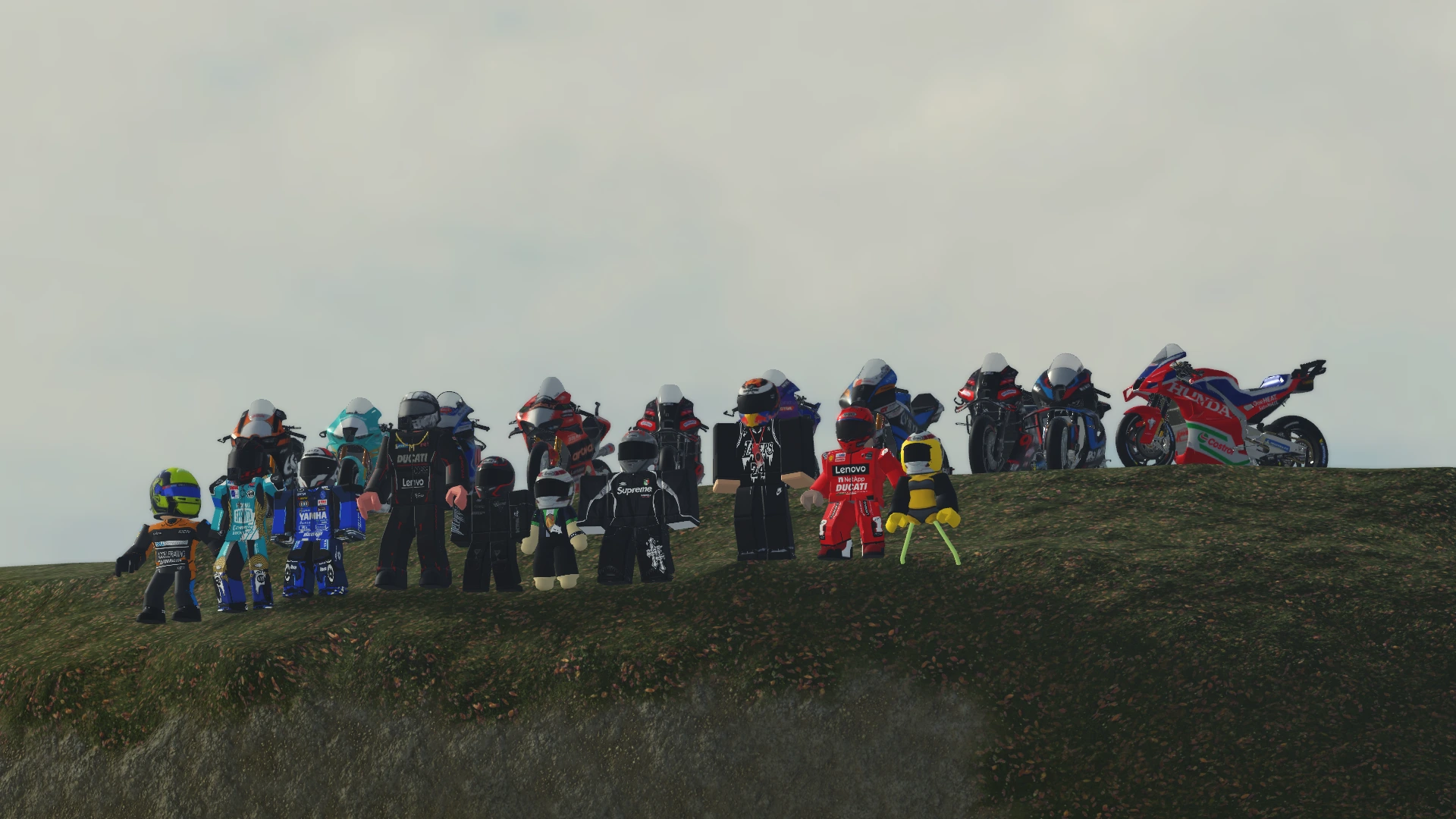 Project Corsa community photoshoot with multiple players